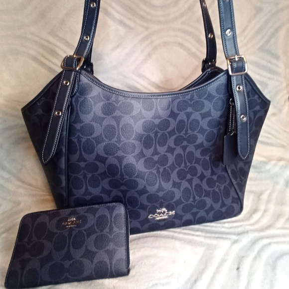 Coach Handbags - Coach Meadow Shoulder Bag & Matching Wallet EUC 14x12x6 Retail $400 Set